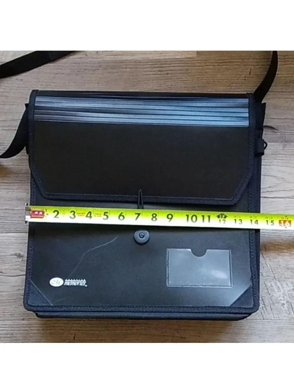 CM Memories Black Expanding Binder Folder with Strap